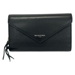 BALENCIAGA ペーパーコンチネンタル ラウンドファスナー 長財布 黒