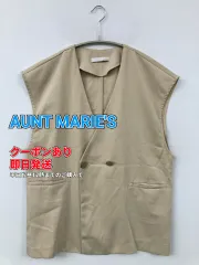 AUNT MARIE'S アントマリーズ ベスト ベージュ 無地 レディースのサムネイル