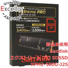 [bn:6] SANDISK　M.2 NVMe 3D SSD 500GB　SDSSDXPM2-500G-J25のサムネイル