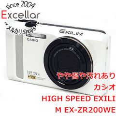 CASIO EXILIM EX-ZR200 ホワイト デジカメ 光学12.5倍 - メルカリ