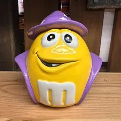2003 Mars社公認 ギャラリー社製 m&m's 陶器製 クッキージャー イエロー ウィザード 魔法使い/ エムアンドエムズ キャニスターのサムネイル