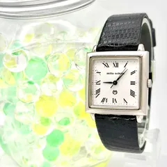 【新品電池】mila schon ミラショーン レディース 腕時計 スクエア ローマン シルバー 6031-344324 刻印ありのサムネイル