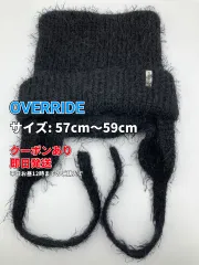 OVERRIDE オーバーライド ニットキャップ/ビーニー 57cm～59cm ブラック メンズ レディースのサムネイル