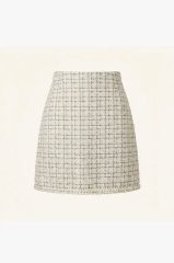 PRADA シルク100％ ギャザースカート ブラック フレア ミニスカート