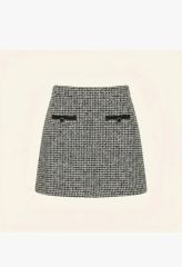 PRADA シルク100％ ギャザースカート ブラック フレア ミニスカート