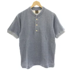アボンタージ A VONTADE タグ付き カットソー Tシャツ ヘンリーネック 半袖 裏毛 S 水色 ライトブルー VTD-0327 /HNのサムネイル