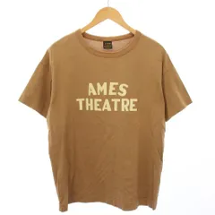 アボンタージ A VONTADE 6.5oz Silket Print T-Shirts AMES THEATRE Tシャツ カットソー 半袖 プリント M ブラウン /TKのサムネイル