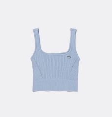 courreges リブニット キャミソール ライトブルー S - メルカリ