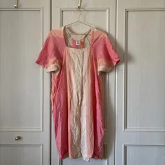 83 アンティパスト ANTIPAST　アッシュペーフランス H.P FRANCE　リネン　ブラウス シャツ トップス　レディース　blouse　shirt　Tops　ladies　ワンピース　ピンク 桃色　ストライプ　お呼ばれ　デート　　半袖のサムネイル