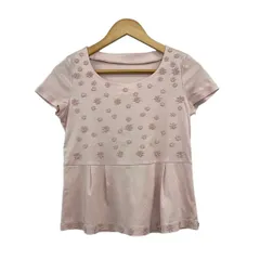 HARRODS(ハロッズ) 半袖Tシャツ レディース美品  - ピンク フラワー(花)のサムネイル