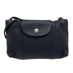 s*e様 075/LONGCHAMP ロンシャン ミニショルダーバッグ ネイビー