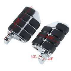 当時物NOSビンテージ「H-D」WHITEフットレストラバー&シフトペグ1個 