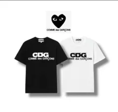 COMME des GARCONS CDG ロゴ 半袖Tシャツ ブラック/ホワイトのサムネイル