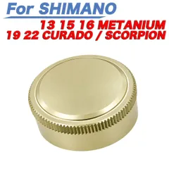薄金色 ベイトリール メカニカルブレーキノブ シマノ SHIMANO に適合する 19 22 CURADO用の 19 21 SCORPION用の 13 15 16 METANIUM用の アルミ合金製のサムネイル