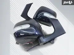SUZUKI スズキ 純正 MH21S ワゴンR ドアミラー サイドミラー ウインカー 社外カバー付 左右 左：7+2P 右：5+2P  黒 メタリック系 即納 棚のサムネイル