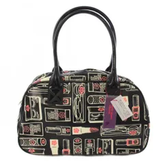 マリークワント MARY QUANT ボストンバッグ ハンドバッグ 総柄 黒 ブラック /TK 30のサムネイル
