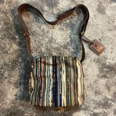 RRL Double RL インディゴ ジャカード ショルダーバッグ ナバホ柄