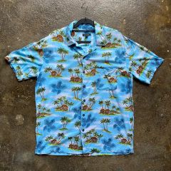 19年限定 pataloha パタロハ アロハシャツ ハワイアン ブルー XS