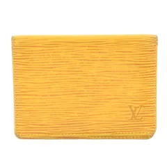 ルイヴィトン LOUIS VUITTON エピ ポルトカルト2 ヴェルティカル パスケース レザー 黄 イエロー M63209 /KU ■OHのサムネイル