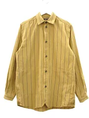 フランクリーダー FRANK LEDER STRIPED COTTON SHIRT JACKET WITH SIDE POCKET 2022SS イエロー XS ストライプドコットンサイドポケット付きシャツジャケットのサムネイル