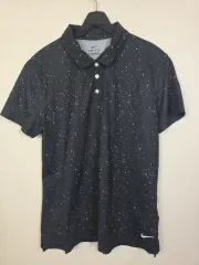 (90) NIKE レディースゴルフ ドライフィット ブラック 半袖 カラーTシャツのサムネイル