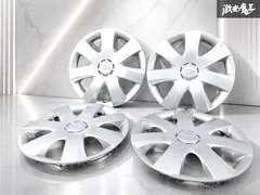 【割れ無し】 ダイハツ 純正 13インチ ホイールキャップ ホイールカバー 4枚セット シルバー系 直径 約36cm ツメ間 約32.7cm 即納 棚のサムネイル