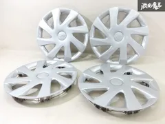 【割れ無し】 ダイハツ 純正  ホイールキャップ ホイールカバー 4枚セット シルバー系 直径 約39cm ツメ間 約35cm 棚のサムネイル