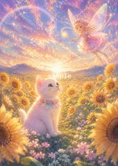 一作限り】星きらめく夏の丘を駆ける茶トラ子猫 A876 - メルカリ