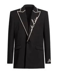 バルマン メンズ アウター ジャケット・ブルゾン テーラードジャケット BALMAIN Black ブラックのサムネイル