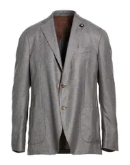 ラルディーニ メンズ アウター ジャケット・ブルゾン LARDINI Gray グレーのサムネイル