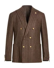 ラルディーニ メンズ アウター ジャケット・ブルゾン テーラードジャケット LARDINI Dark Brown ブラウンのサムネイル