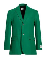 メゾンキツネ メンズ アウター ジャケット・ブルゾン テーラードジャケット MAISON KITSUN Green グリーンのサムネイル