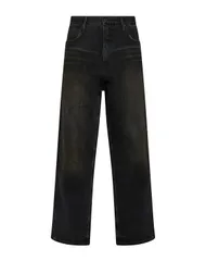 ゲス メンズ ボトムス デニムパンツ フレアワイドレッグ GUESS Black ブラックのサムネイル
