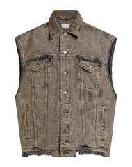 ゲス メンズ アウター ジャケット・ブルゾン デニムブルゾン GUESS Taupe トープのサムネイル