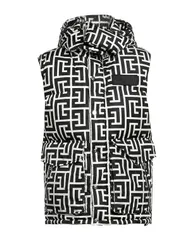 バルマン メンズ アウター ジャケット・ブルゾン パファージャケット BALMAIN Black ブラックのサムネイル