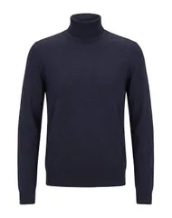 フェデーリ メンズ アウター ニット・セータートルネック FEDELI Midnight Blue ブルーのサムネイル