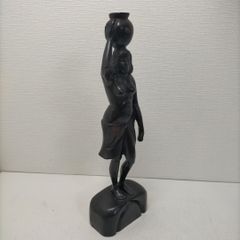人間国宝 高橋敬典作 阿波おどり 鋳鉄人形 男踊り 鉄製置物 作者銘 木