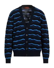 ミッソーニ メンズ アウター カーディガン MISSONI Blue ブルーのサムネイル