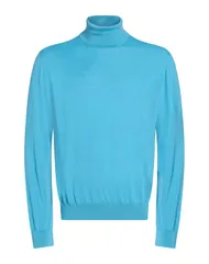 ヘルノ メンズ アウター ニット・セータートルネック HERNO Light Blue ブルーのサムネイル