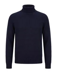 メッサジェリエ メンズ アウター ニット・セータートルネック MESSAGERIE Midnight Blue ブルーのサムネイル