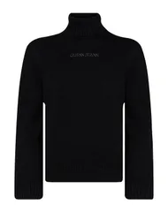 ゲス メンズ アウター ニット・セータートルネック GUESS Black ブラックのサムネイル