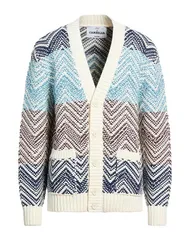ミッソーニ メンズ アウター カーディガン MISSONI White ホワイトのサムネイル