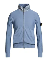 ストーンアイランド メンズ アウター カーディガン ファスナー付きニット STONE ISLAND Light Blue ブルーのサムネイル