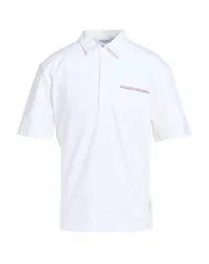 トムブラウン メンズ トップス ポロシャツ THOM BROWNE White ホワイトのサムネイル