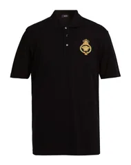 ヴェルサーチ メンズ トップス ポロシャツ VERSACE Black ブラックのサムネイル