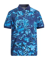 ヴェルサーチ メンズ トップス ポロシャツ VERSACE JEANS COUTURE Navy ネイビーのサムネイル