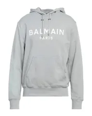 バルマン メンズ アウター パーカー・スウェット BALMAIN Light Gray グレーのサムネイル