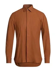 ゼニア メンズ トップス シャツ ZEGNA Brown ブラウンのサムネイル