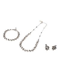Excellent condition Anna Sui necklace, bracelet, and earrings set with butterfly motif. 3-piece set for women.