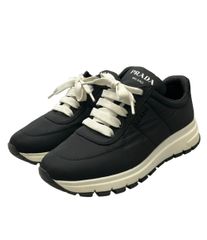 極美品　PRADA プラダ　ナイロン　ロゴローカットスニーカー　37 24㎝ 極美品 PRADA プラダ ナイロン ロゴローカットスニーカー 37 24